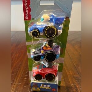 Fisher Price Little People Three Wheelie Vehicles Race Cars
